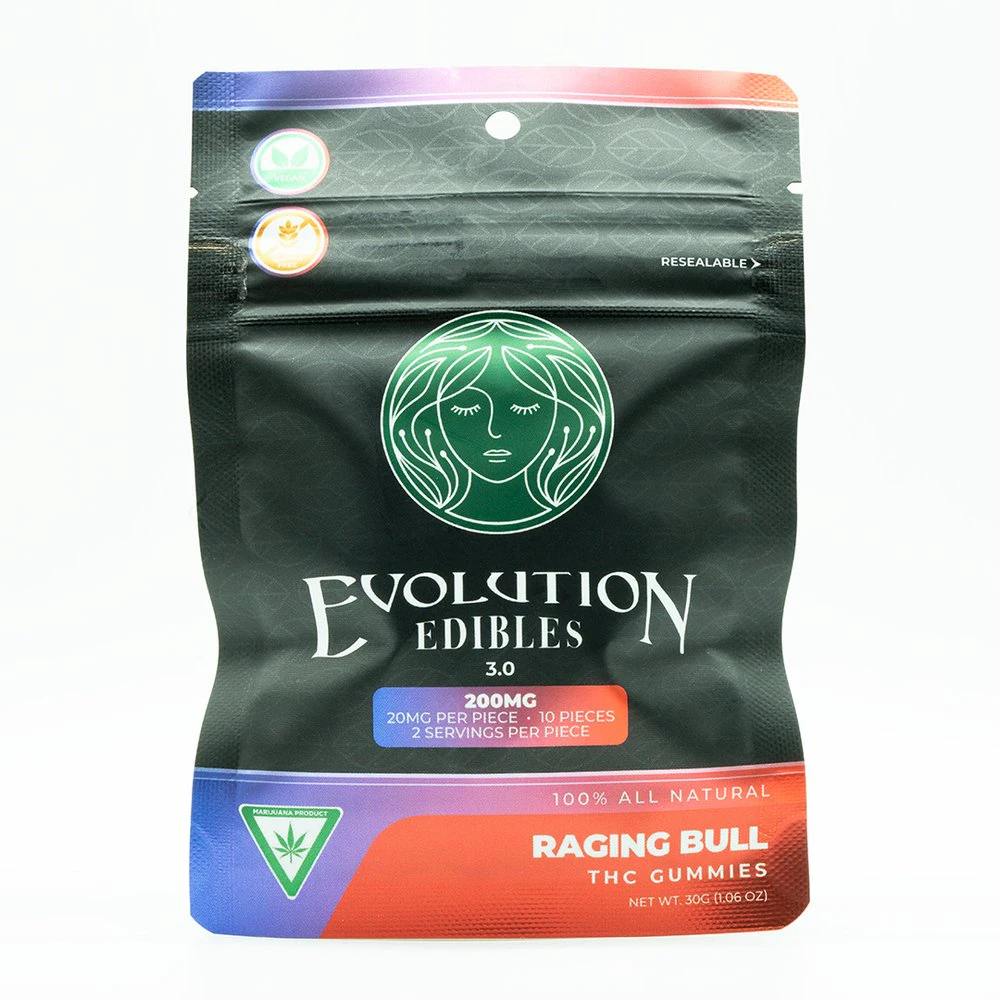 Evolution 3.0 -  Evolution-Edibles 3.0-Raging Bull-200mg-10 pieces Main Image