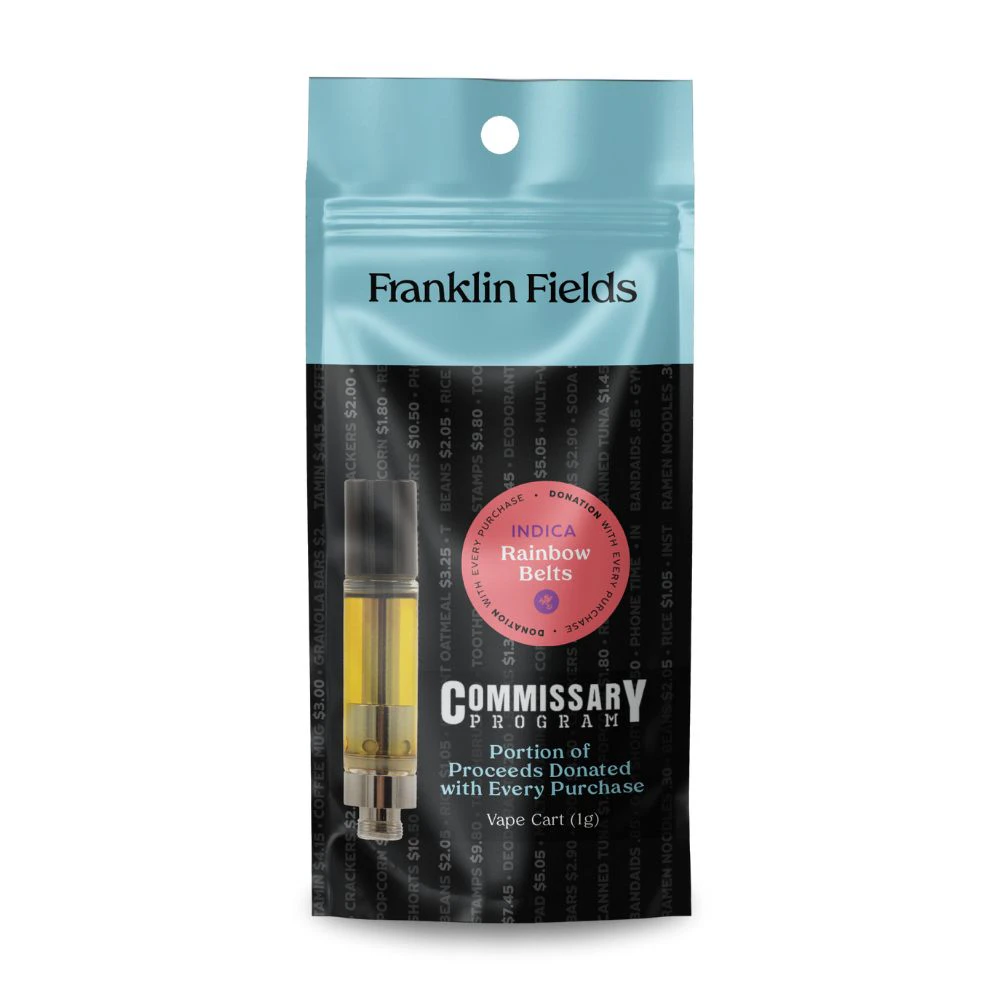 Franklin Fields - Rainbow Belts 1g Cartridge [Commissary Program] - FRANKLIN FIELDS Main Image