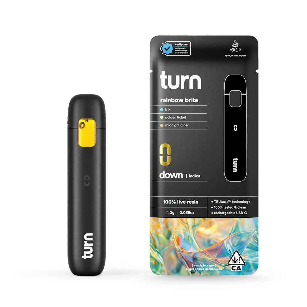 Turn - Rainbow Brite (I) | 1g Live Resin Disposable | Turn Main Image