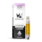 WCC | Vape Cartridge | Live Resin | Rainbow Gelato | 1g