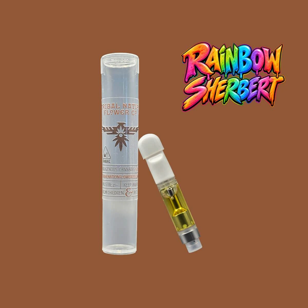 Tribal Nation Flower Company - TNFC Cart 1g- Rainbow Sherbert Main Image