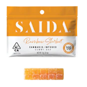 Rainbow Sherbet (I) | 100mg Gummy Bar | Saida