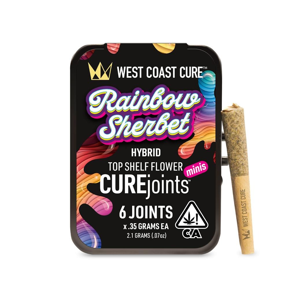 West Coast Cure Rainbow Sherbet CUREJoint 6 Pack 2.1g