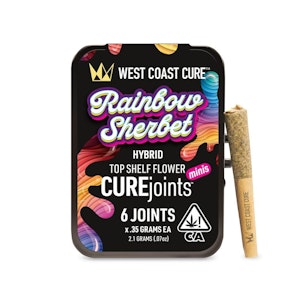WEST COAST CURE - West Coast Cure Rainbow Sherbet CUREJoint 6 Pack 2.1g