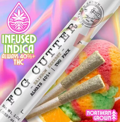 Northern Grown - Rainbow Sherbet Fog Cutter - 0.5g x 2pk. Infused - Northern Grown Main Image