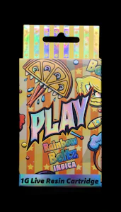 Play Michigan - PLAY - Rainbow Belts - 1g Infused Live Resin Cart