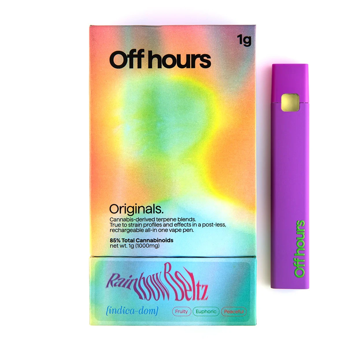 Off Hours - Off hours - Rainbow Beltz - AIO Vape - 1g Main Image