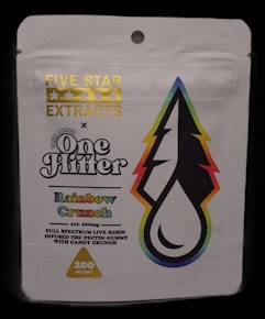 200mg Rainbow Crunch Live Resin One Hitter THC Vegan Gummy