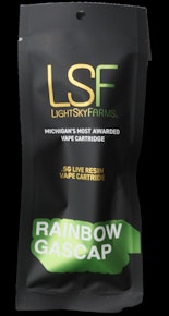 LSF Rainbow Gascap #9 Live Resin Ceramic Vape Cart 0.5g