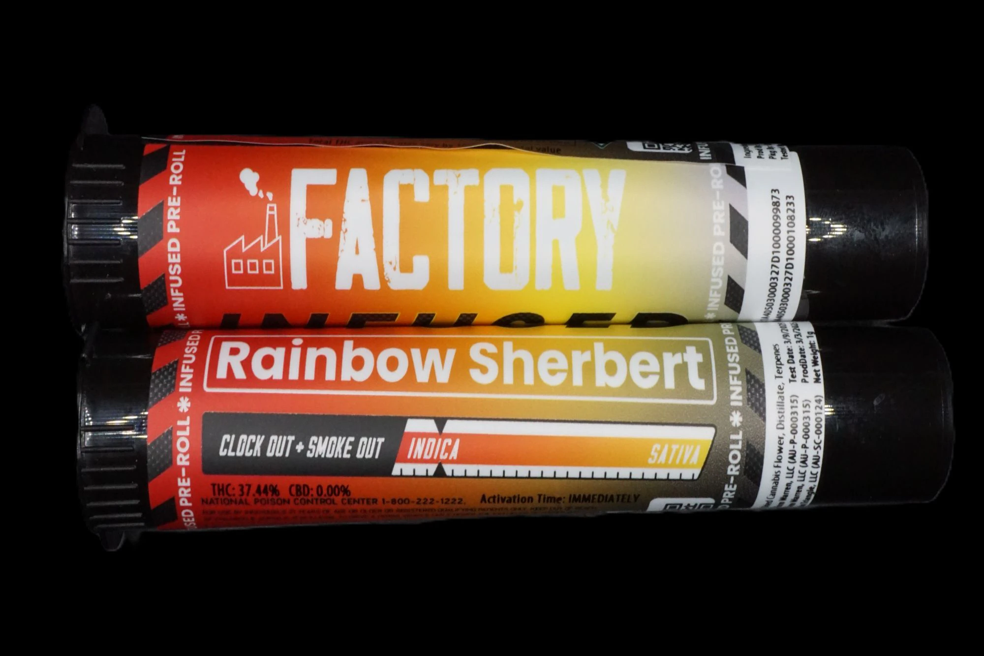 Factory - Factory - Rainbow Sherbert - 1 Pack Preroll Case (1g) Infused Main Image