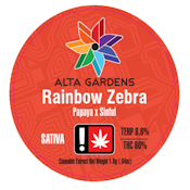 Rainbow Zebra, Cured Resin