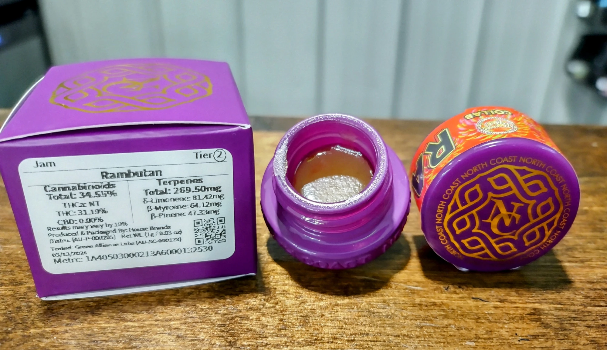 North Coast - AU - NC x Pressure Pack TIER 2 - Rambutan - 1g - Hash Rosin Jam Main Image