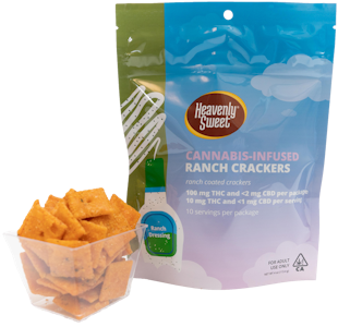 HEAVENLY SWEET - Heavenly Sweet - Ranch Crackers - Munchies - 100mg THC - (Hybrid)