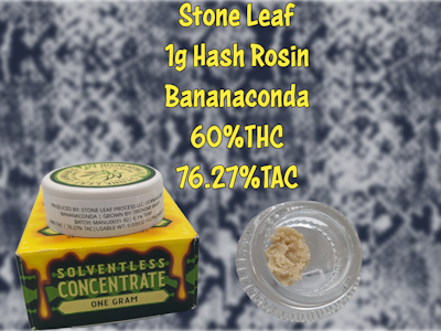 Stone Leaf Cannabis - Stone Leaf | Banaconda Rosin | 1G