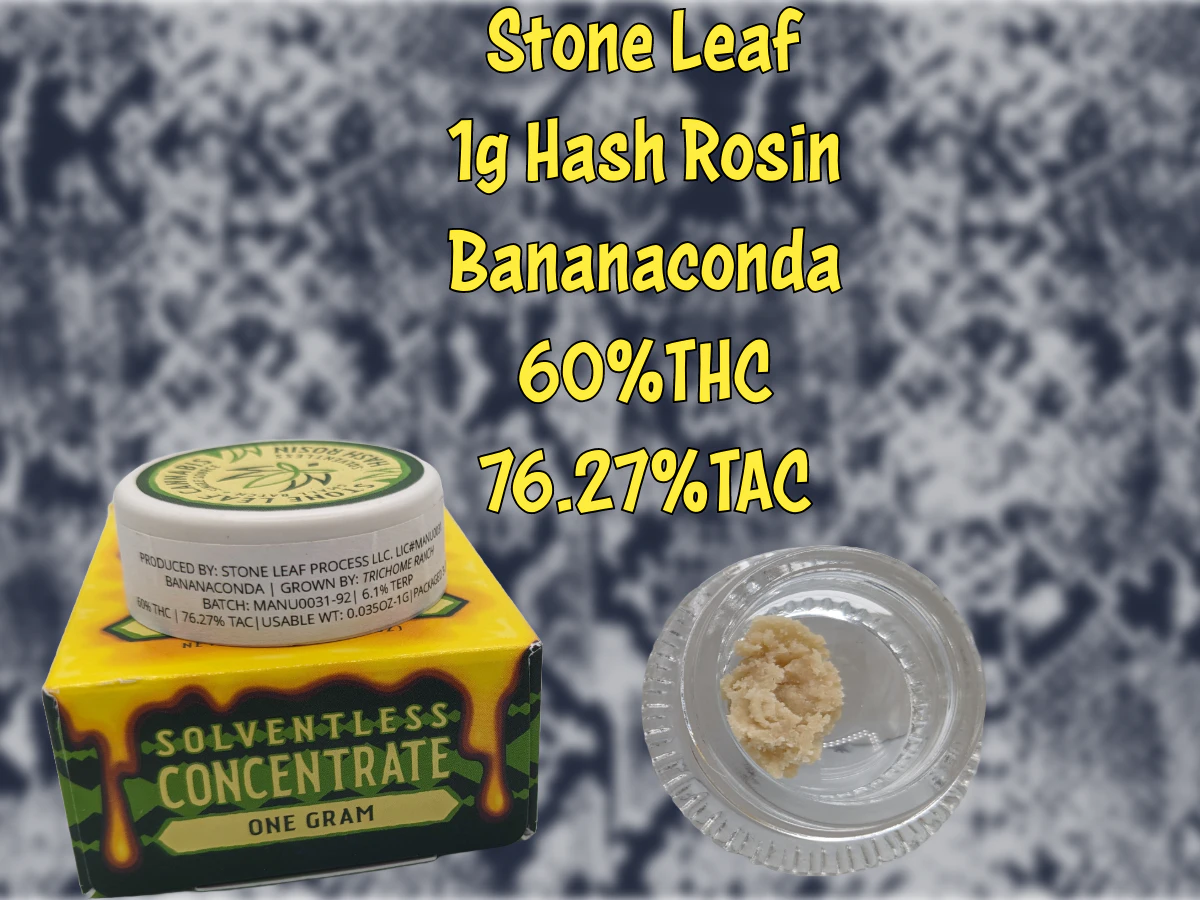 Stone Leaf Cannabis - Stone Leaf | Banaconda Rosin | 1G Main Image