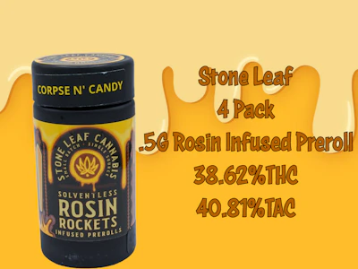 Stone Leaf Cannabis - Stone Leaf | Rosin Rockets 4PK | Corpse & Candy 