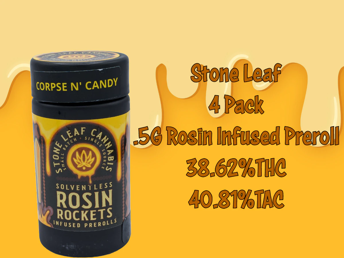 Stone Leaf Cannabis - Stone Leaf | Rosin Rockets 4PK | Corpse & Candy  Main Image