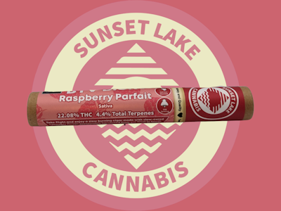 Sunset Lake Cannabis - BTV Blunt | Raspberry Parfait | 1G