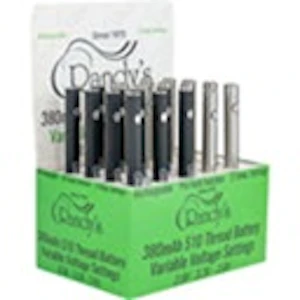 MJ Wholesale - 510 Thread Battery - Black and Silver | Randy's