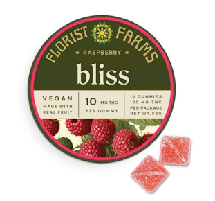Florist Farms| Edibles | Rasberry | 10 pc | 100MG