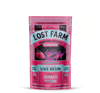 LOST FARM - Raspberry 10pk Live Resin Gummies - 100mg