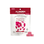 Raspberry & Hibiscus (Super Lemon Haze) | 100mg Live Resin Infused Gummies | Almora