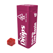 Raspberry (THC Bomb) (H) | 20pk Rosy 1:2 (2.5mg:5mg CBD:THC) Live Rosin Jellies | Drops