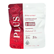 Plus - Balance - Raspberry - 1:1 THC/CBD - Gummies - 20pk - 100mg