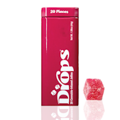 Drops - CBD Rosin Gummy - 20Pack - Edible -100mg- (1:2 CBD Rosy) Raspberry / Blackberry Trainwreck