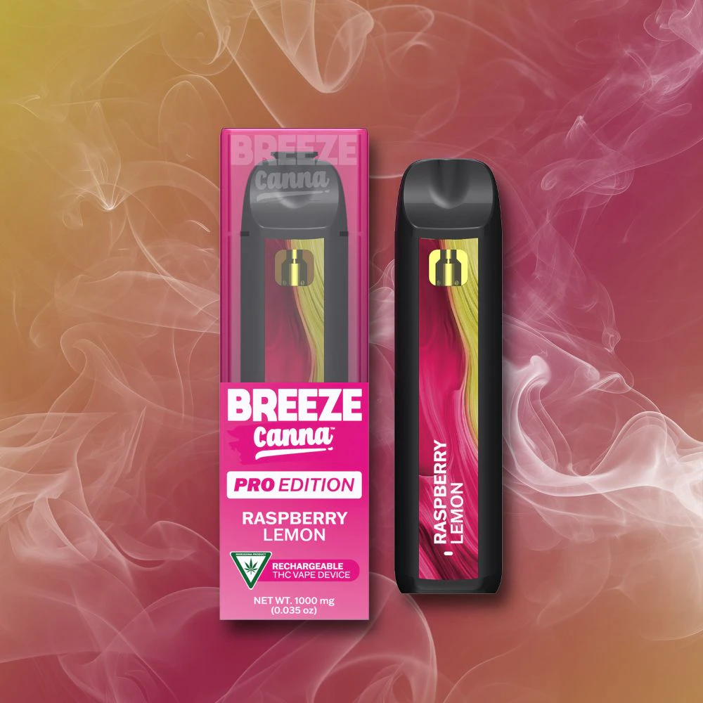 Breeze Canna - Breeze Canna | (1G) PRO Vape | Raspberry Lemon Main Image