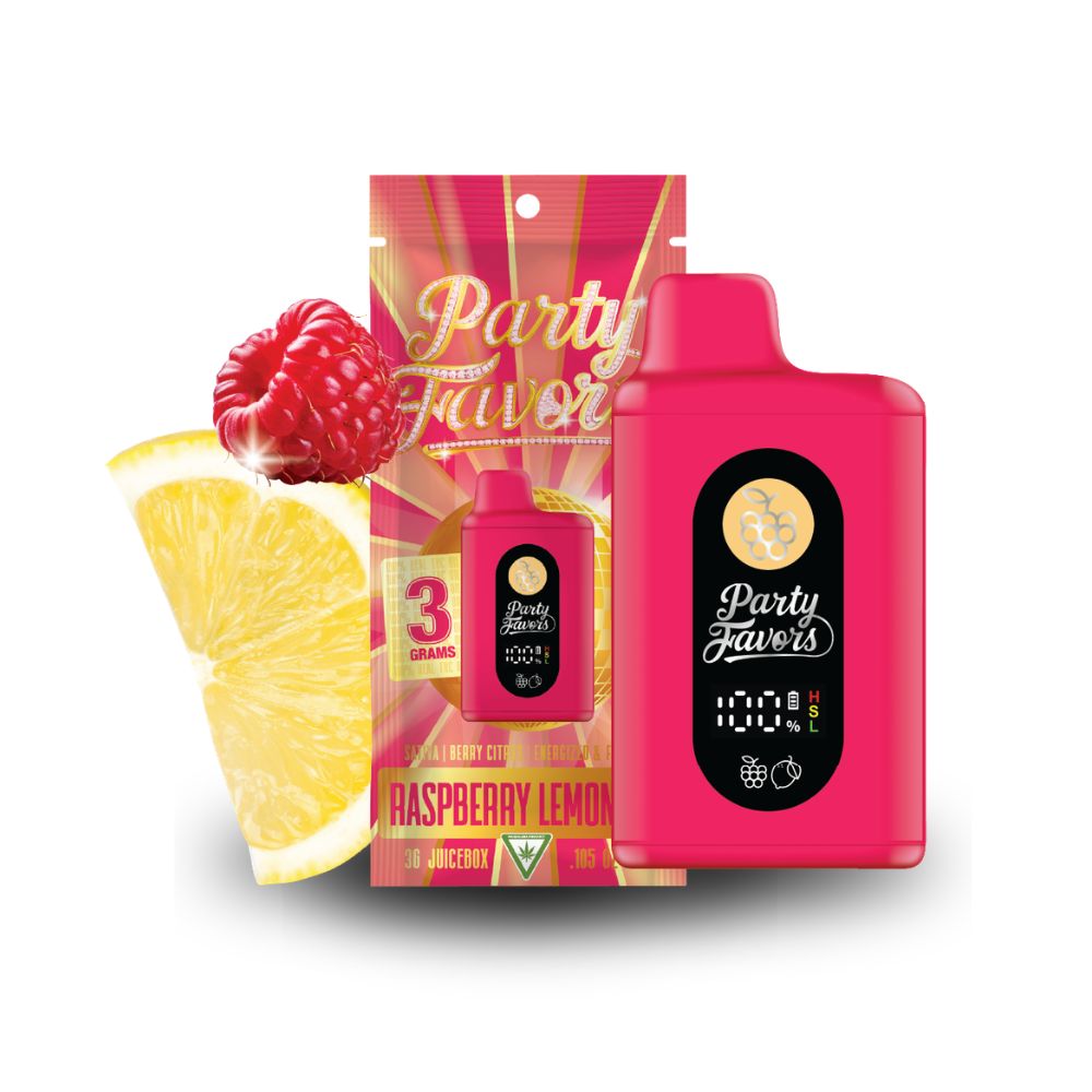 Raspberry Lemonade 3g Juicebox Disposable - PARTY FAVORS