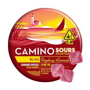 KIVA - Raspberry Lemonade (Bliss) (H) | 100mg Sours Gummies | Camino
