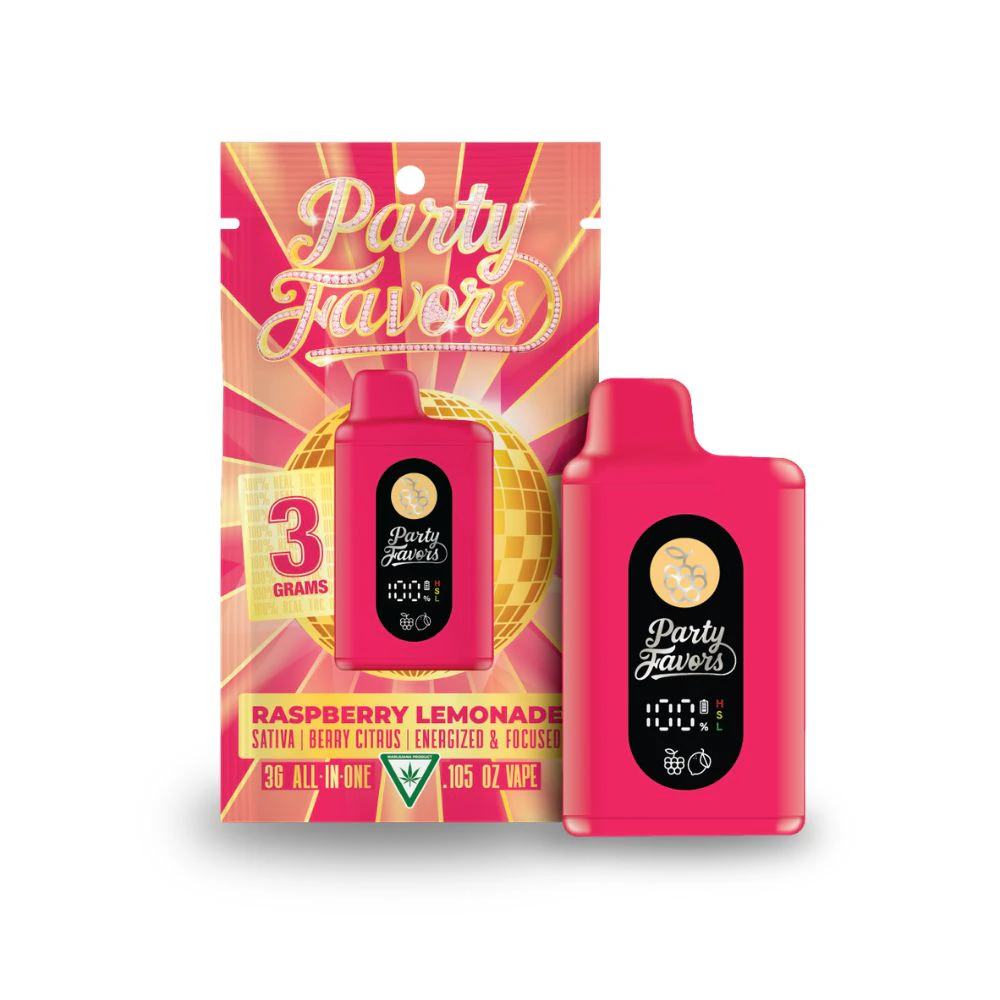Party Favors - Raspberry Lemonade 3g Juicebox Disposable - PARTY FAVORS Main Image