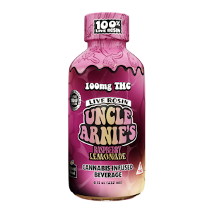 UNCLE ARNIE'S - Raspberry Lemonade | 8oz 100% Live Resin Beverage | Uncle Arnie's