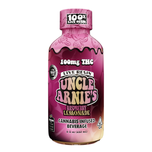 Uncle Arnie's - Uncle Arnie's | Live Resin Beverage | Raspberry Lemonade | 100mg