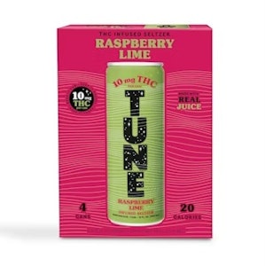 TUNE - Raspberry Lime | Seltzer | 40mg/4 pack | Tune
