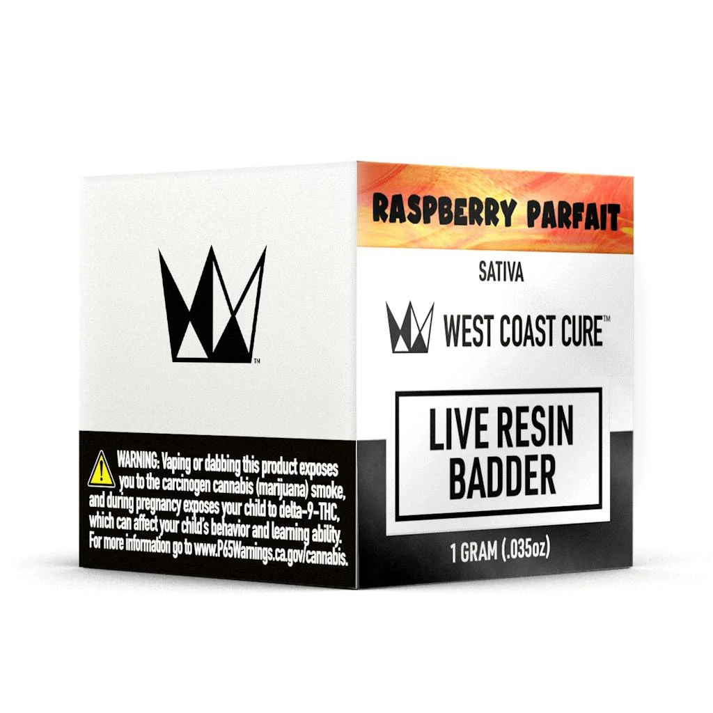 West Coast Cure - West Coast Cure Raspberry Parfait Live Resin Badder 1.0g Main Image