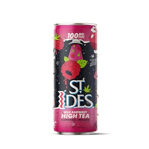 ST.IDES - St Ides - 12oz. 100mg THC Beverage - Wild Raspberry Tea