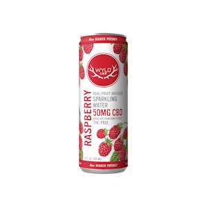 Wyld CBD - Raspberry Sparkling Water | 12oz 50mg (CBD)