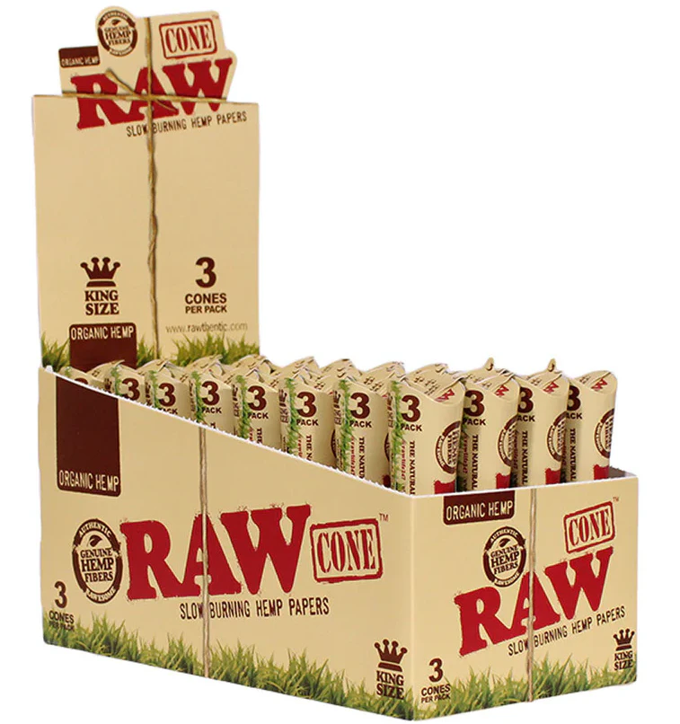 RAW - Organic Hemp Cones | King Size 3pk Main Image