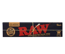 Raw Black Rolling Papers King Slim -50ct
