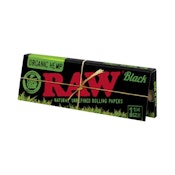 Raw Black Organic 1 1/4" Rolling Papers
