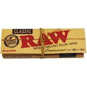 Raw - Classic Connoisseur 1 1/4 - Papers +Tips