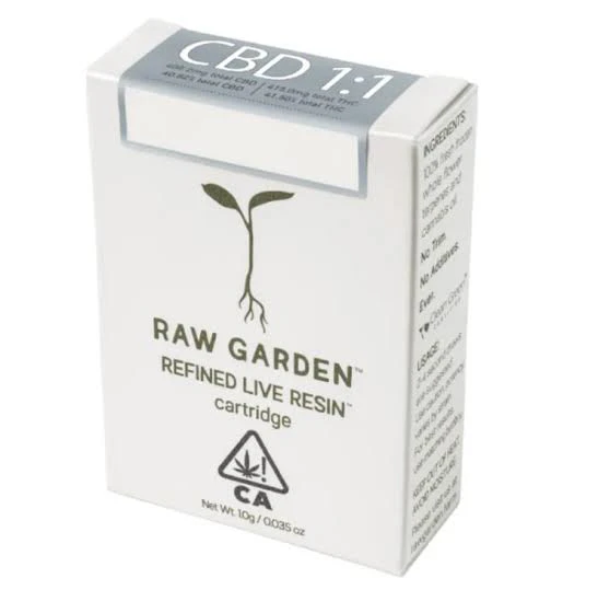 Raw Garden - Larry's Lambsbread 1.0g CBD:THC 1:1 Vape Cart, Raw Garden Main Image