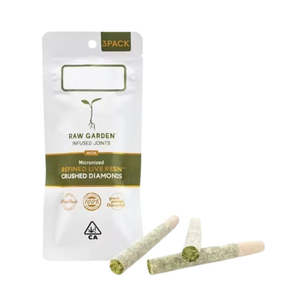 Raw Garden - Raw Garden Hashburger (I) Rosin Infused Preroll 5pk 2.5g Main Image