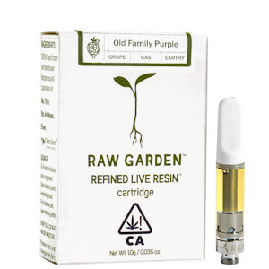 RAW GARDEN - Old Family Purple - Refined Resin Cart. H (1g)