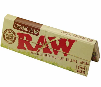 THE MIGHTY QUINN - Raw | Organic Hemp Rolling Papers | 1.25