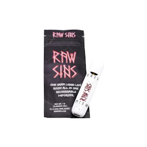 RAW SINS - Harambe's Revenge (Banana Punch + Grapes & Cream) (H) | 1g Liquid Live Rosin All In One Vaporizer