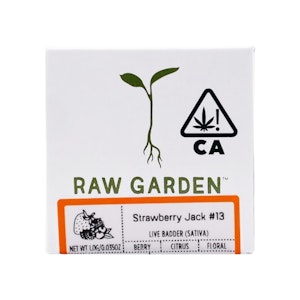 RAW GARDEN - LIVE RESIN - STRAWBERRY JACK #13 1G - RAW GARDEN