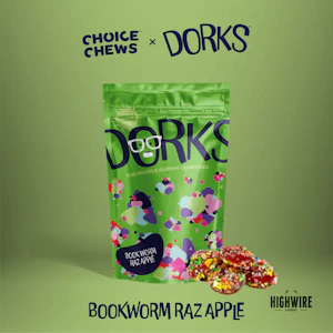 CHOICE - Dorks Gummies Book Worm Raz Apple 200mg (Hybrid)